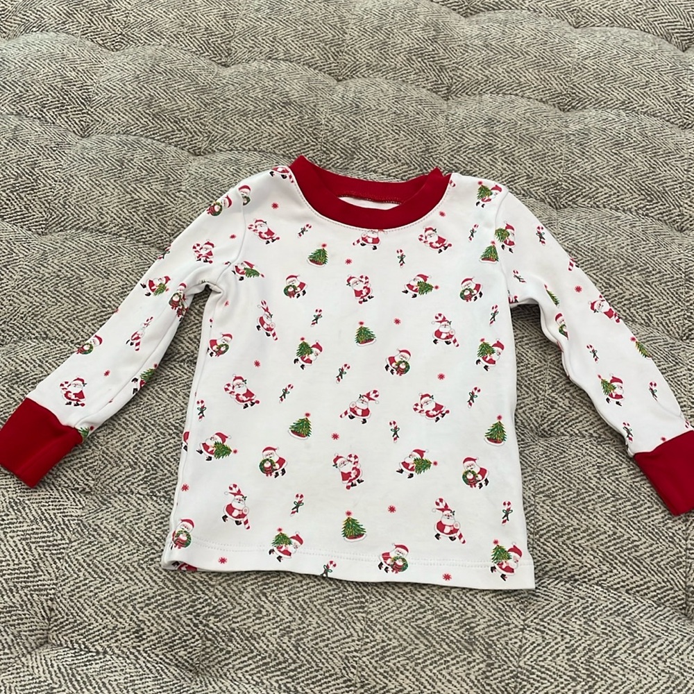 Kissy kissy Santa pajama top size 18-24 mths